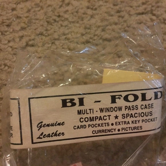 Men's Genuine Leather Bi-Fold Zipper Wallet NWT - Picture 3 of 3